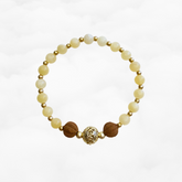 Beaded Amber Herbal Bracelet